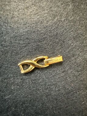 VTG Nina Ricci Gold Tone Signed Necklace Extender – Designer Jewelry Accessory